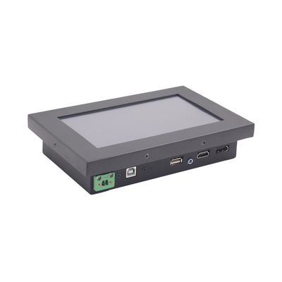 Voltaje impermeable de la pulgada 24V del monitor 7 de la pantalla táctil del frente IP65 para el uso del coche
