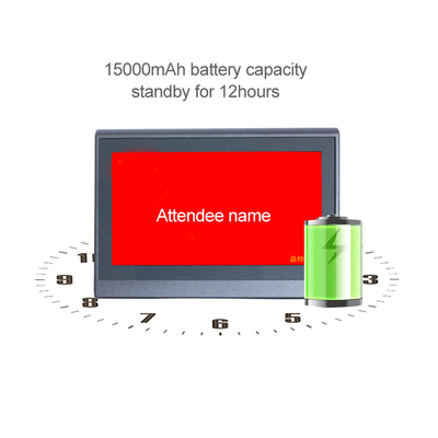 Tarjeta de presentación electrónica echada a un lado doble de DC12V pantalla de visualización del LCD de 7 pulgadas