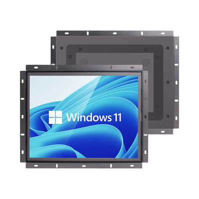 Monitoreo LCD de marco abierto 15 pulgadas de caja metálica con pantalla táctil