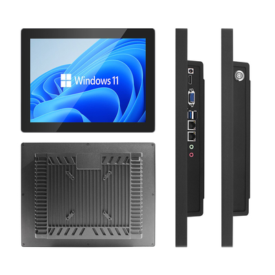PC de panel táctil industrial con 32-256G SSD Almacenamiento 2-8GB Memoria Interfaz RS232/USB/LAN/VGA