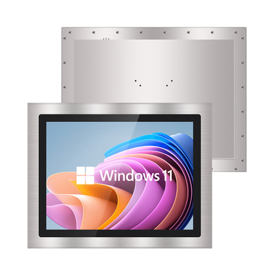 Pantalla táctil multicapacitativa Monitor LCD a prueba de agua VGA DVI USB 4 3 Relación de aspecto 250-1500cd/m2 Brillo