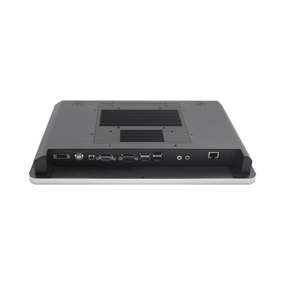 350 Nits VGA/COM/USB/RJ45/Audio JACK Panel táctil industrial PC con almacenamiento SSD