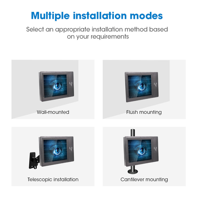 IP65 Certificado 15 pulgadas Android Panel táctil PC con DC12 HDMI USB SIM SD ranura VESA Montaje en la pared