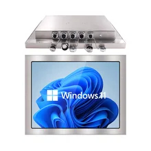 1920*1080 Resolución Industrial Panel de pantalla táctil PC con puertos múltiples
