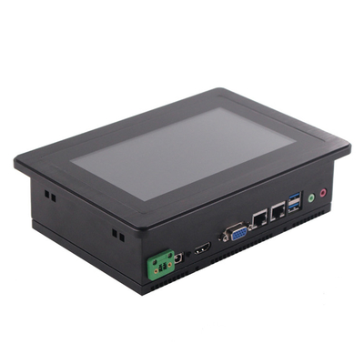 PC de panel táctil incorporado de 7 pulgadas con 32G SSD USB RJ45 COM VGA HD MI DC12V Interfaz