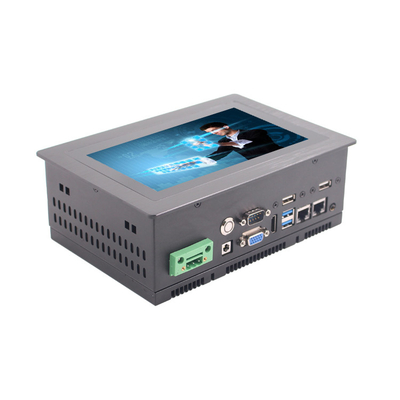 Sistema operativo Windows/Lunix PC de panel industrial con pantalla táctil 12-36V de voltaje de entrada