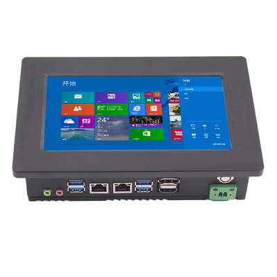 PC de panel sin ventilador resistente con pantalla táctil capacitiva 4 GB de RAM Windows 10/11 y 8-36V de alto voltaje