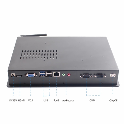 10.1' PC de panel táctil industrial con sistema operativo múltiple y conectividad versátil