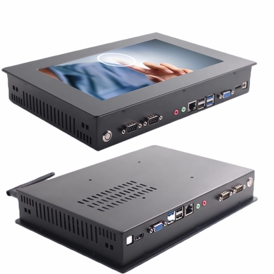 10.1 pulgadas de panel táctil industrial integrado con 12-36V de voltaje de entrada y 32G-256G de almacenamiento SSD