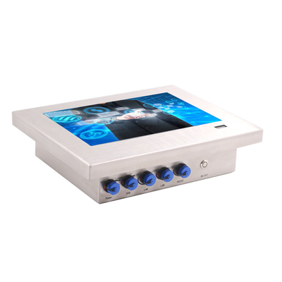 Panel táctil de acero inoxidable PC con VESA montaje CE cumplimiento y 4 X puertos USB2.0 M12