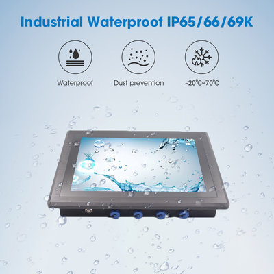 Computadora de PC industrial SSD de 64 GB IP/65/66/67 Resistivo/Táctil de capacidad