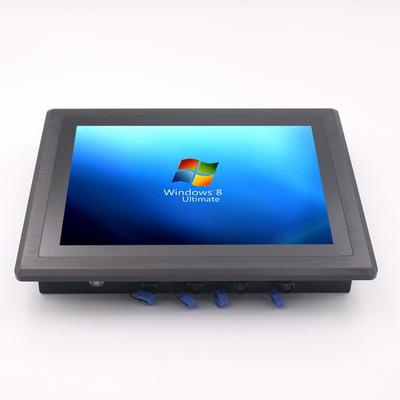 PC de panel resistente al agua SSD industrial de 64 GB con montaje VESA y brillo de 350 cd/m2