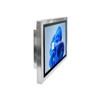 PC de panel de acero inoxidable de resolución 1280*1024 con disco duro de 128G y WIFI opcional