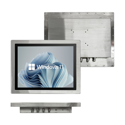 Interfaz versátil USB/RJ45/COM Panel industrial PC con grado de resistencia al agua IP65/67/68