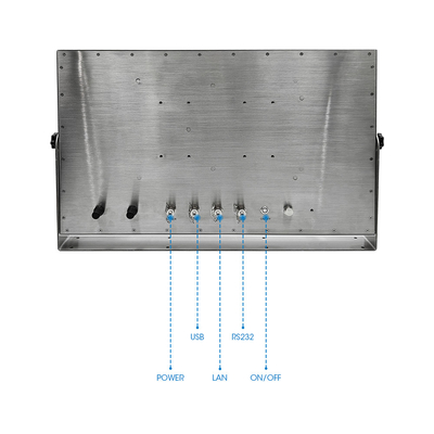 1920*1080 Resolución Panel de acero inoxidable PC USB/RJ45/COM Interfaz 8GB/16GB Memoria para uso industrial y comercial