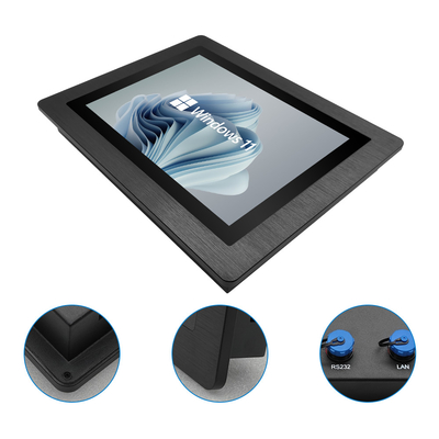 Intel J6413 CPU Panel impermeable PC con sistema operativo Windows 11 y 4 puertos USB