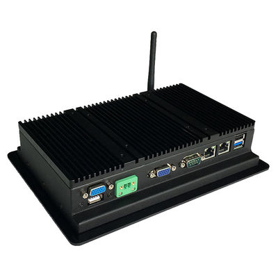 Rj45 8 PC rugosa dual DC 24V del panel táctil de la pulgada 18W 350nits