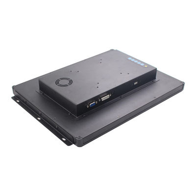 Monitor capacitivo plástico del panel táctil del bisel 250nits DVI 15 pulgadas