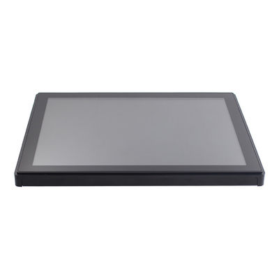 Monitor capacitivo plástico del panel táctil del bisel 250nits DVI 15 pulgadas