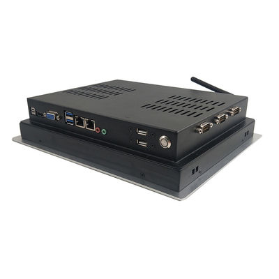 10,4 PC Fanless del panel táctil del bisel de la pulgada 3m m con RS485 RS232