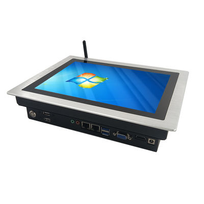 10,4 PC Fanless del panel táctil del bisel de la pulgada 3m m con RS485 RS232