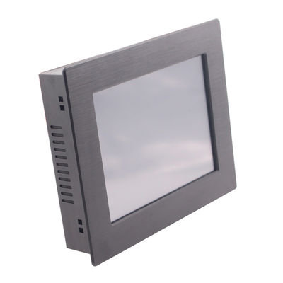 Bisel de aluminio resistente integrado x768 del monitor 8 de la pantalla táctil en 1024