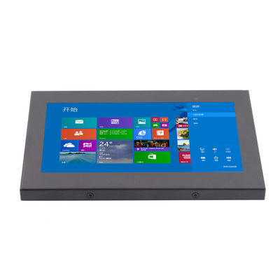 VESA caja metálica capacitiva 24VDC del monitor del tacto de 10,1 pulgadas