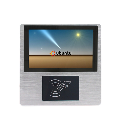 PC de Industrial Touch Panel del lector del RFID FCC PoE 7&quot; de 10 milisegundos soporte de la pared
