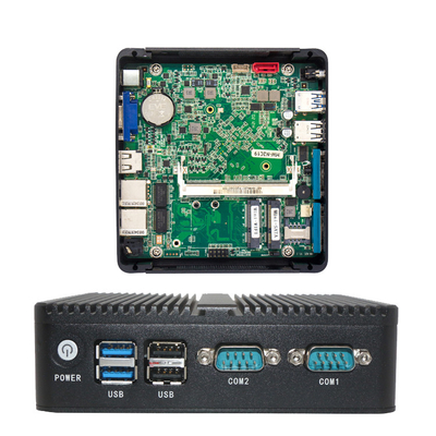 Aleación de aluminio Fanless de Ethernet del ITX MINI Pc Intel J1900 2 de PCIE RS232
