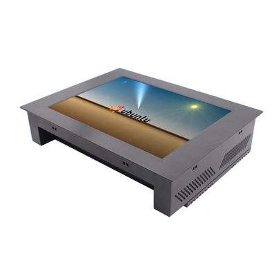PC de aluminio del panel táctil de Linux 15 pulgadas de Fanless para el sistema de HMI