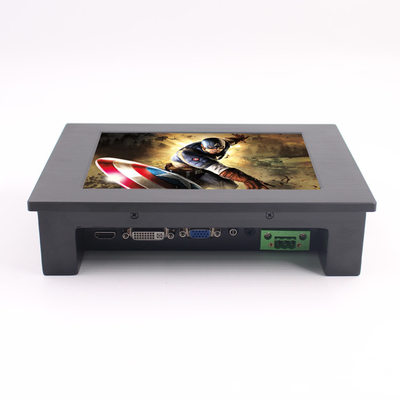 Monitor rugoso IP65 18W 350nits Vesa Embedded de la pantalla táctil 24VDC