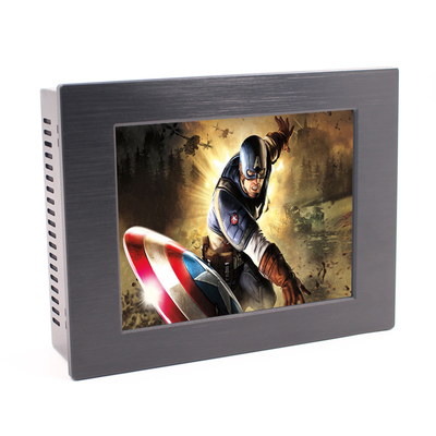 Monitor rugoso IP65 18W 350nits Vesa Embedded de la pantalla táctil 24VDC