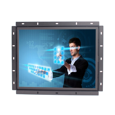 Relación de aspecto resistente del 4:3 del monitor LCD del marco abierto de la pantalla táctil 250nits