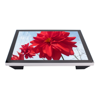 Panel táctil capacitivo del monitor de computadora 19inch de la pantalla táctil del color del negro de DVI/de HDMI